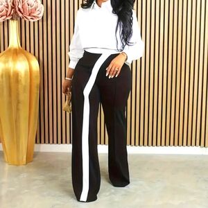 NWOT flare leg high waist pants